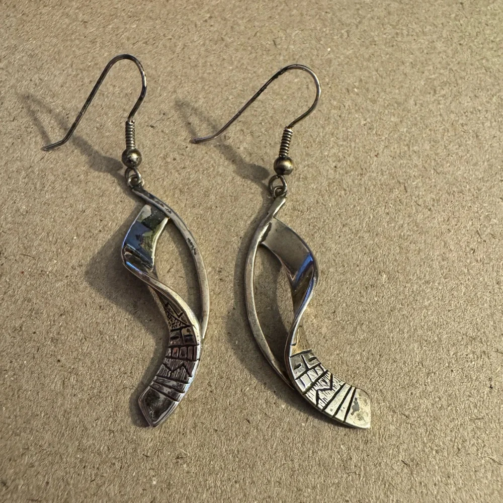 Sterling Silver Dangle Earrings - Picture 1 of 2